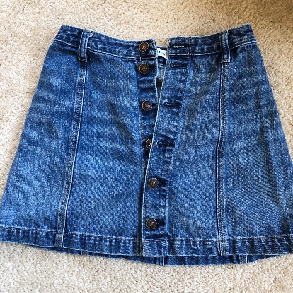 A & F denim mini skirt!